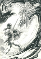 Conan and the Sorceress Comic Art